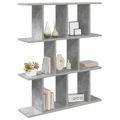 vidaXL Wall Shelf Concrete Grey 80 x 20 x 96 cm Engineered Wood