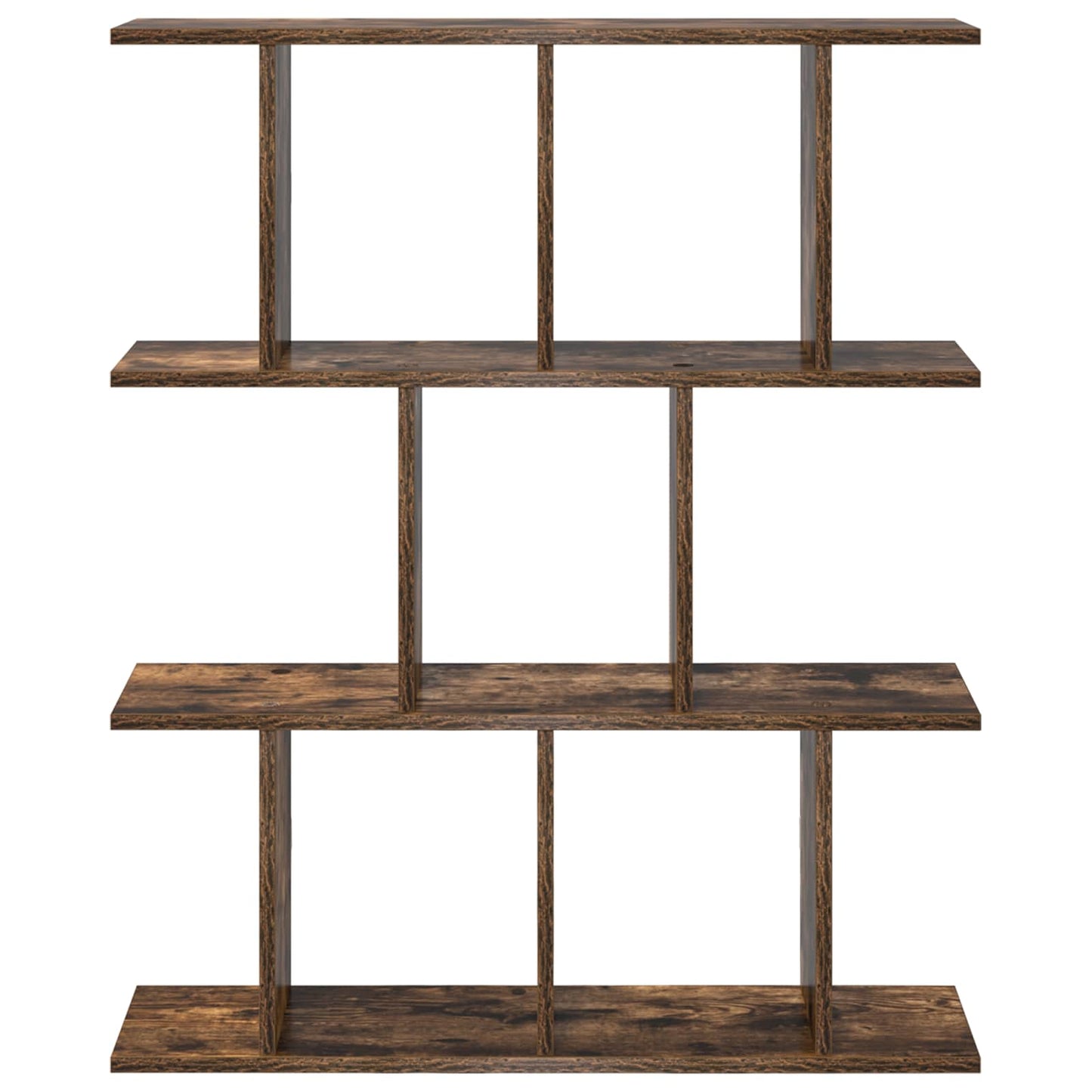 vidaXL Wall Shelf Smoked Oak 80 x 20 x 96 cm Engineered Wood