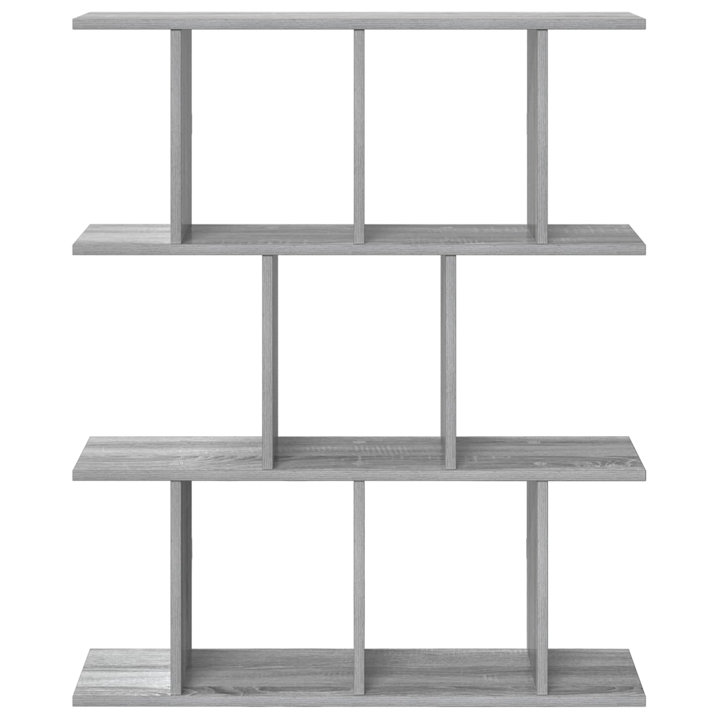 vidaXL Wall Shelf Grey Sonoma 80 x 20 x 96 cm Engineered Wood