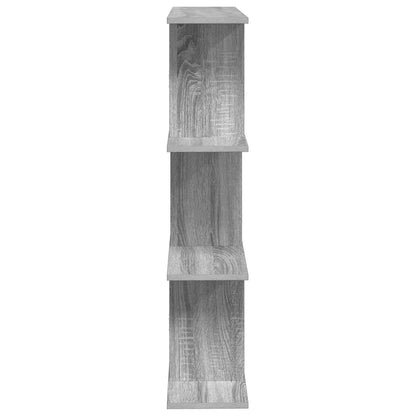 vidaXL Wall Shelf Grey Sonoma 80 x 20 x 96 cm Engineered Wood