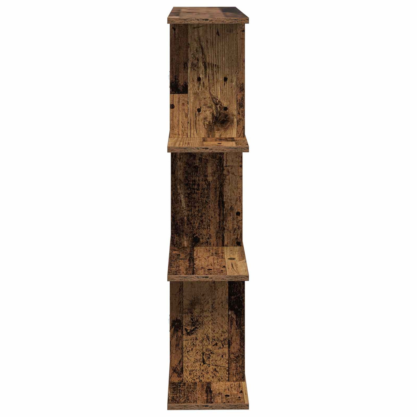vidaXL Wall Shelf Old Wood 80 x 20 x 96 cm Engineered Wood