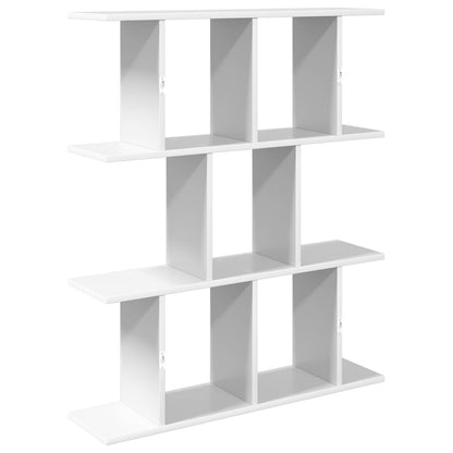 vidaXL Wall Shelf White 102 x 20 x 96 cm Engineered Wood