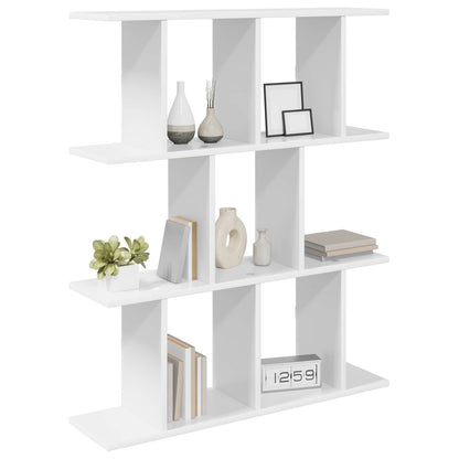 vidaXL Wall Shelf White 102 x 20 x 96 cm Engineered Wood