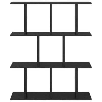 vidaXL Wall Shelf Black Oak 102 x 20 x 96 cm Engineered Wood