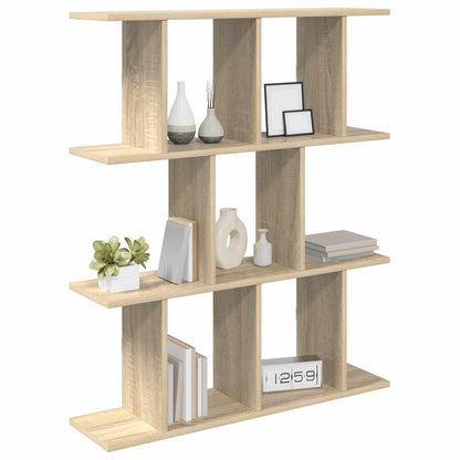 vidaXL Wall Shelf Sonoma Oak 102 x 20 x 96 cm Engineered Wood