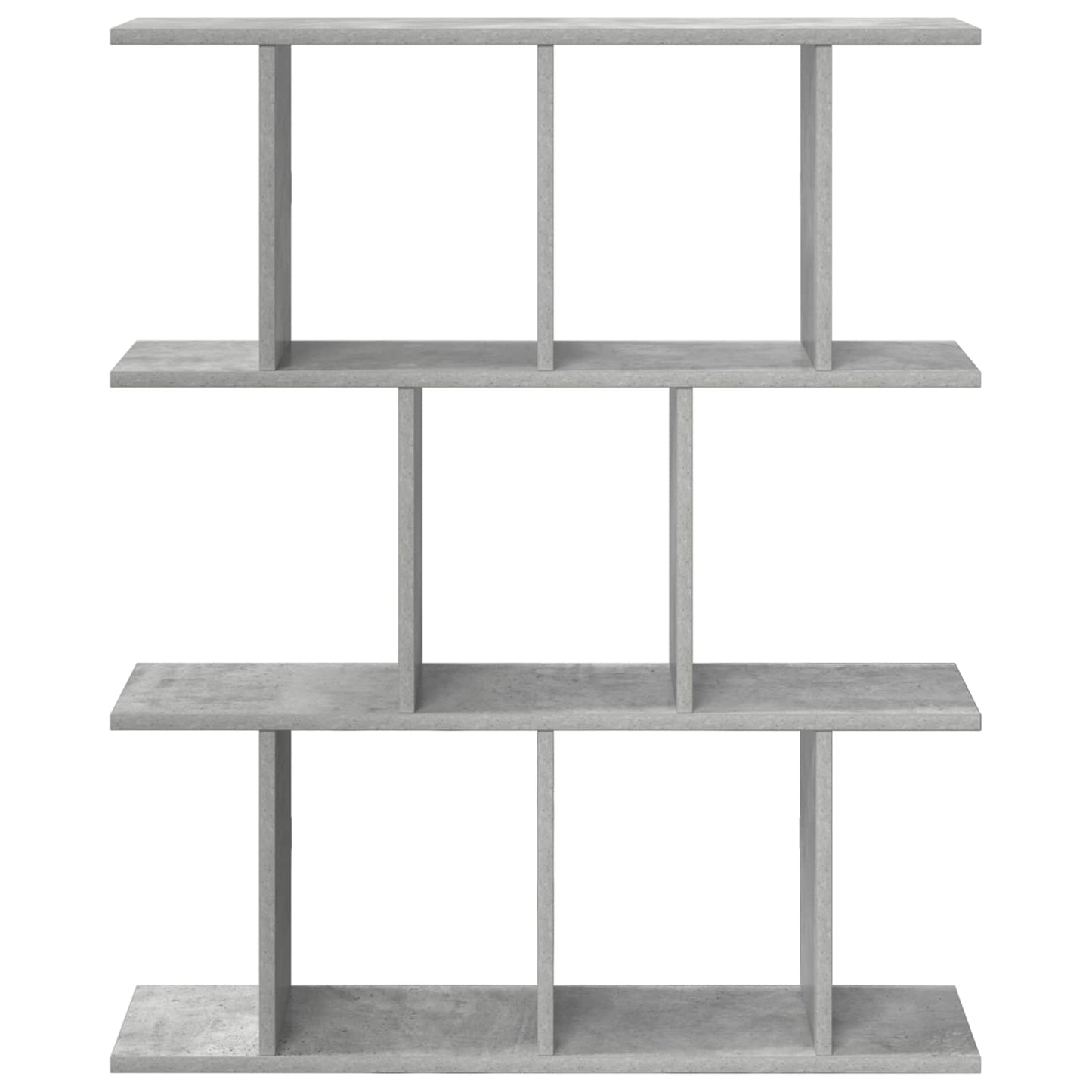 vidaXL Wall Shelf Concrete Grey 102 x 20 x 96 cm Engineered Wood