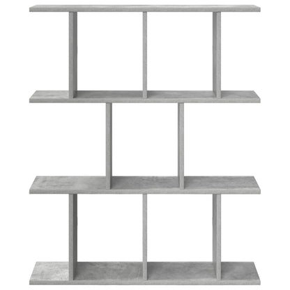 vidaXL Wall Shelf Concrete Grey 102 x 20 x 96 cm Engineered Wood