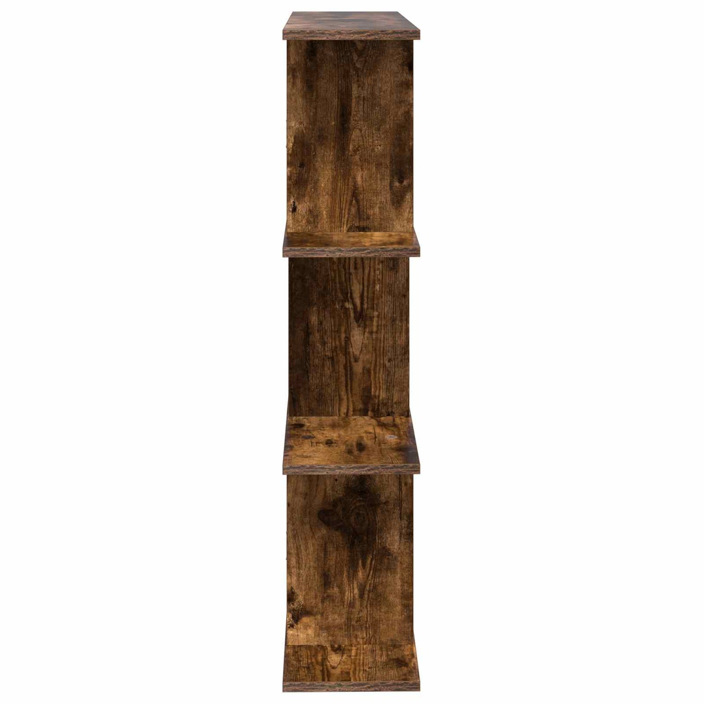 vidaXL Wall Shelf Smoked Oak 102 x 20 x 96 cm Engineered Wood