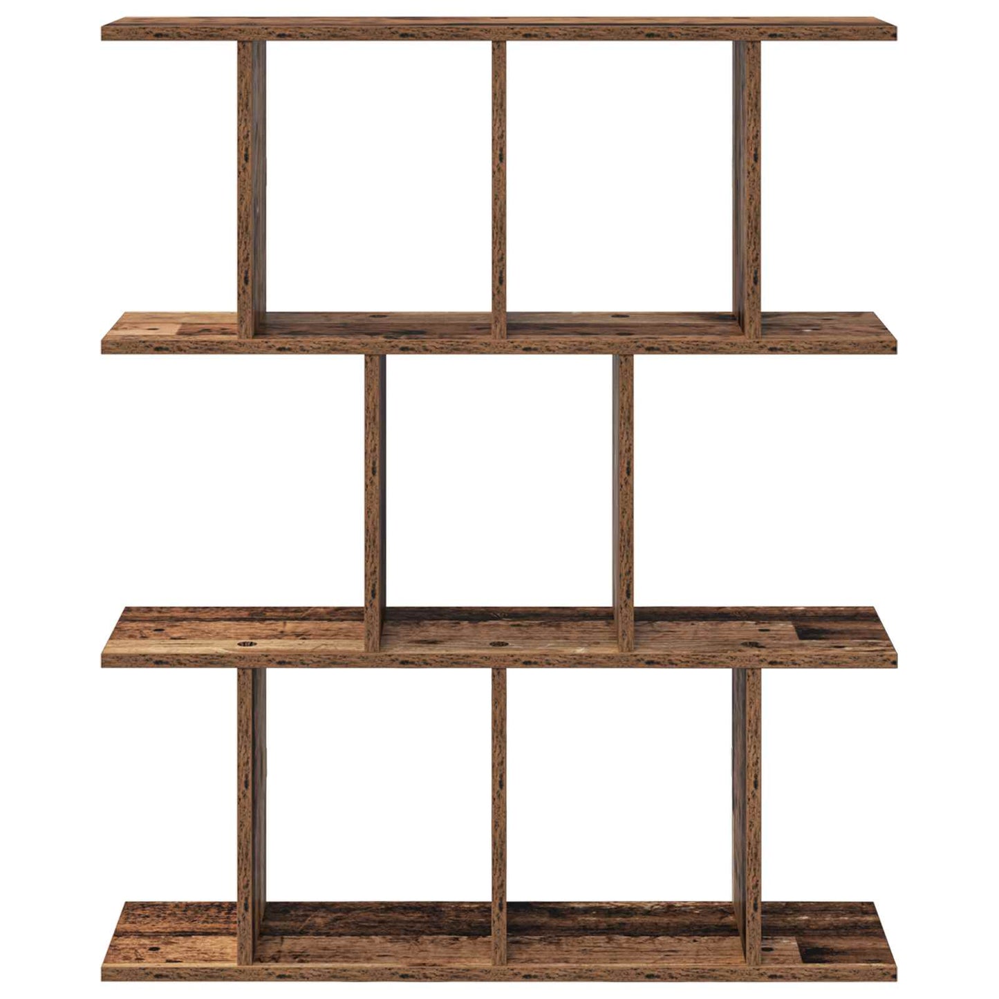 vidaXL Wall Shelf Old Wood 102 x 20 x 96 cm Engineered Wood