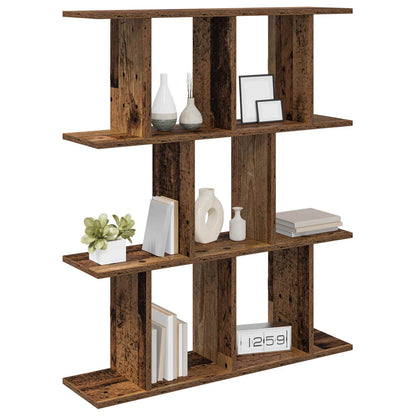 vidaXL Wall Shelf Old Wood 102 x 20 x 96 cm Engineered Wood