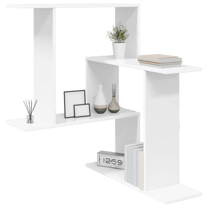 vidaXL Wall Shelf White 67 x 67 x 87 cm Engineered Wood