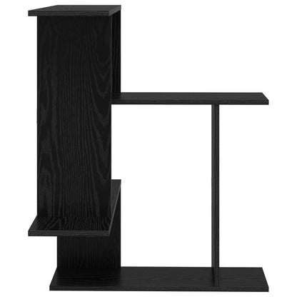 vidaXL Wall Shelf Black Oak 67 x 67 x 87 cm Engineered Wood