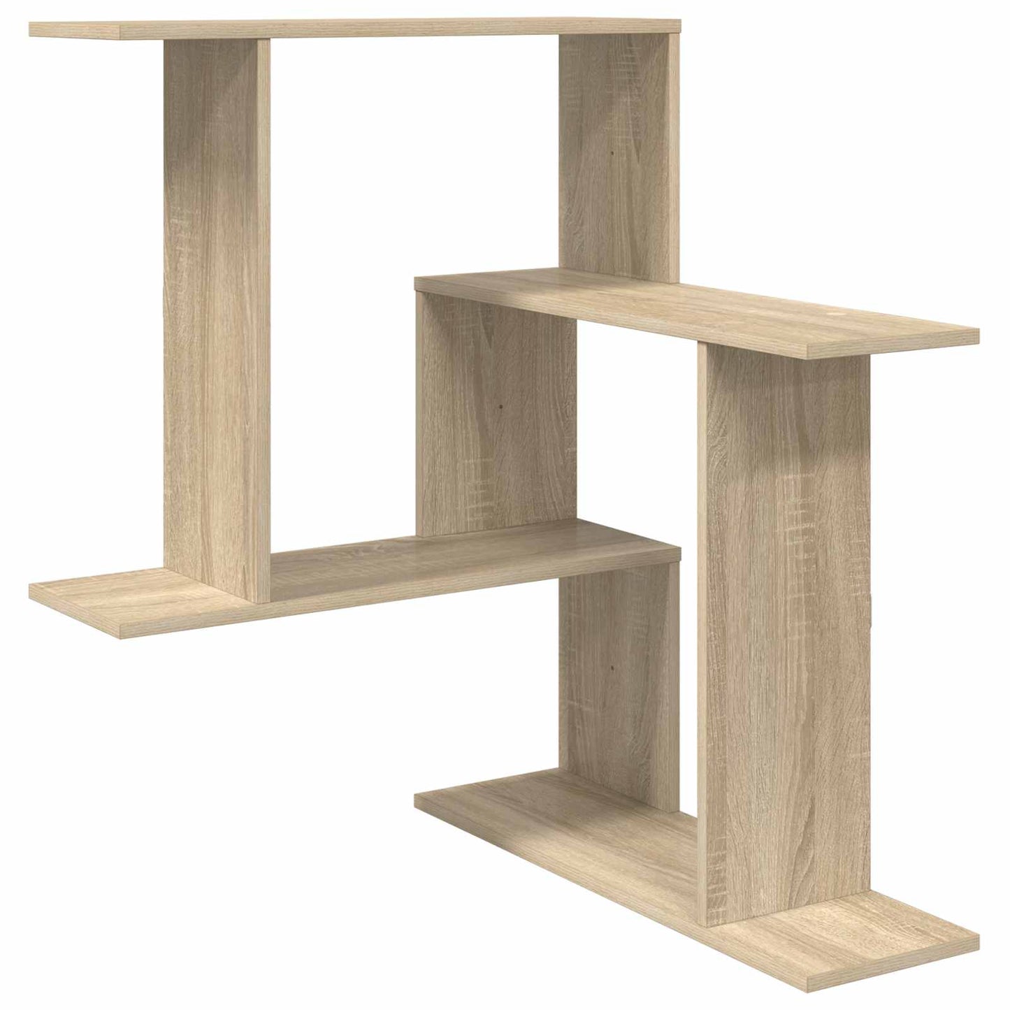 vidaXL Wall Shelf Sonoma Oak 67 x 67 x 87 cm Engineered Wood