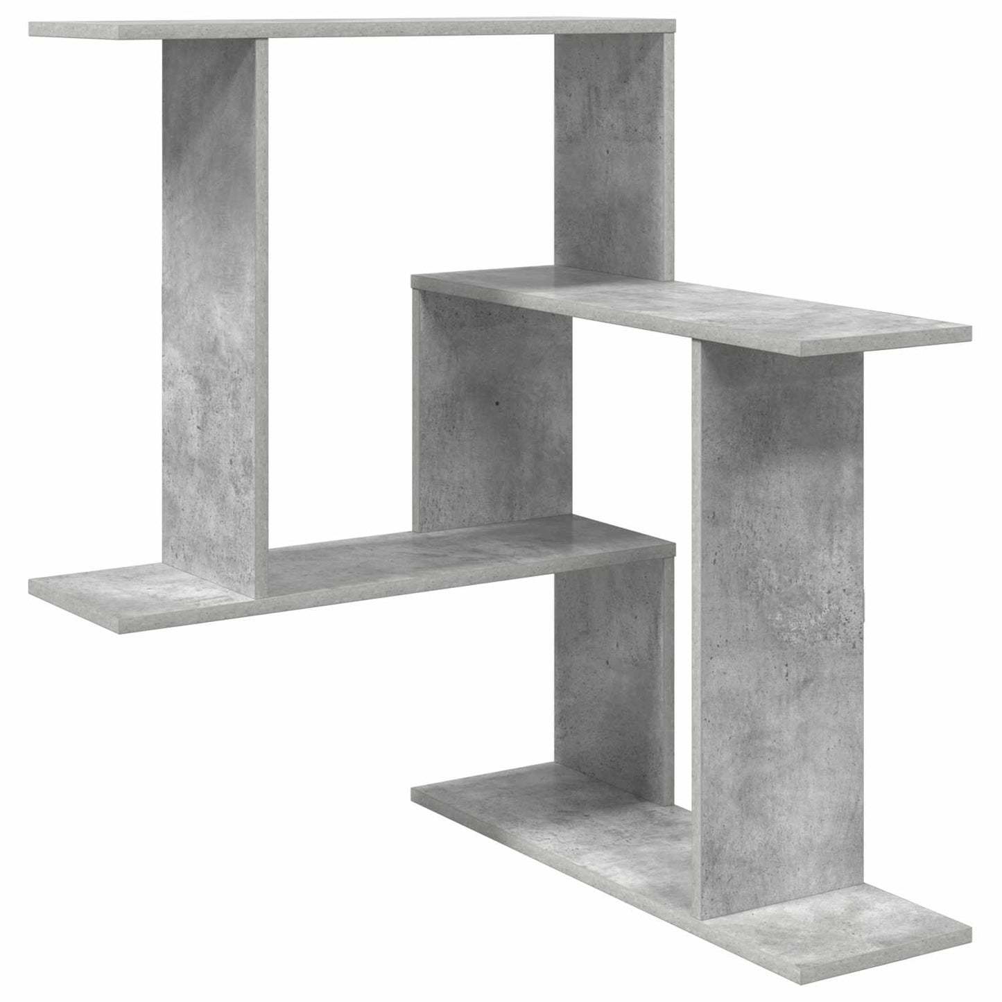 vidaXL Wall Shelf Concrete Grey 67 x 67 x 87 cm Engineered Wood