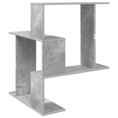 vidaXL Wall Shelf Concrete Grey 67 x 67 x 87 cm Engineered Wood