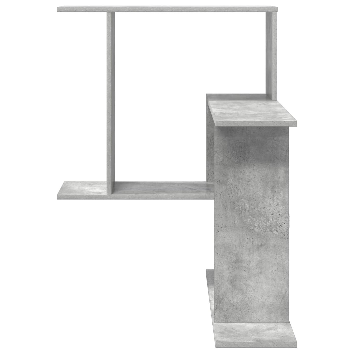 vidaXL Wall Shelf Concrete Grey 67 x 67 x 87 cm Engineered Wood
