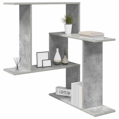 vidaXL Wall Shelf Concrete Grey 67 x 67 x 87 cm Engineered Wood