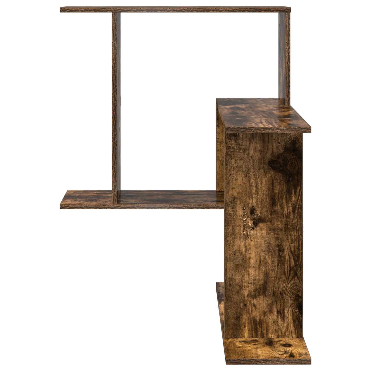 vidaXL Wall Shelf Smoked Oak 67 x 67 x 87 cm Engineered Wood