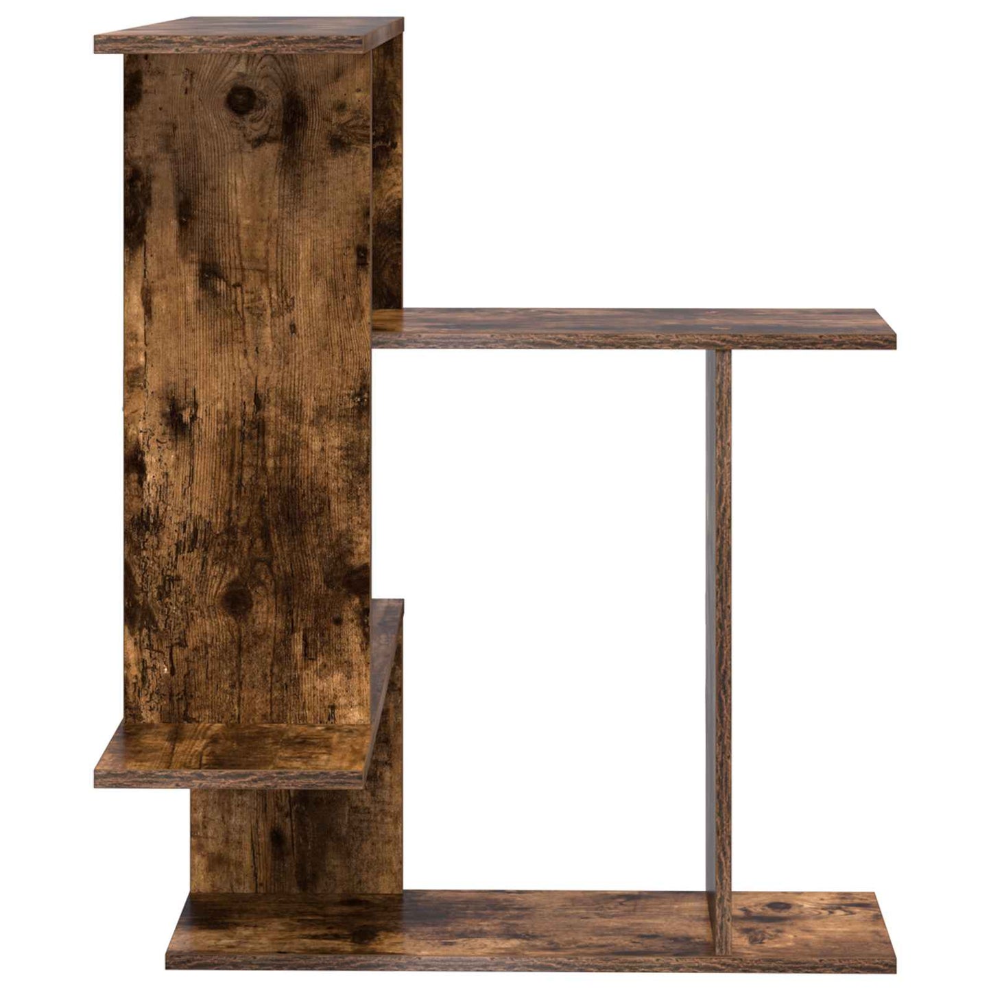 vidaXL Wall Shelf Smoked Oak 67 x 67 x 87 cm Engineered Wood
