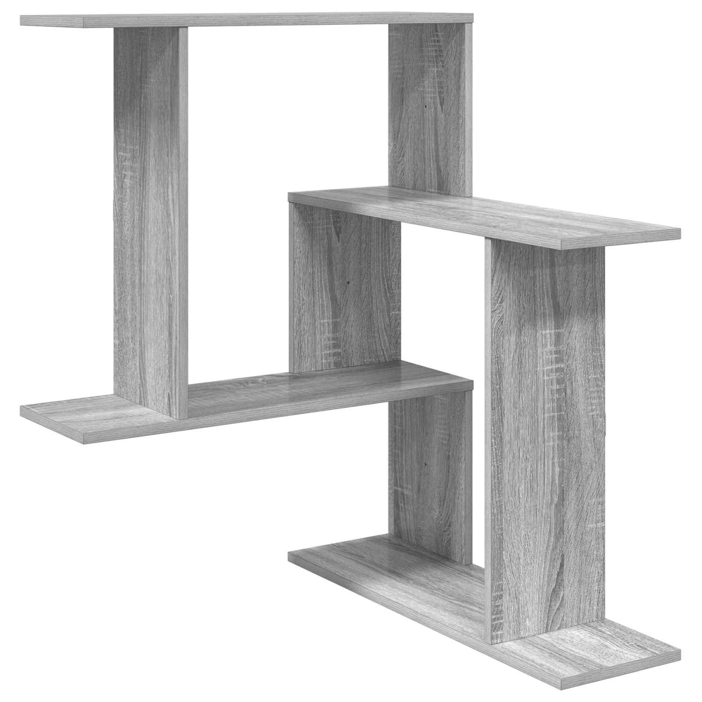vidaXL Wall Shelf Grey Sonoma 67 x 67 x 87 cm Engineered Wood