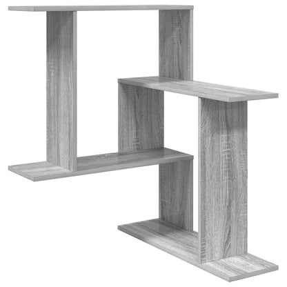 vidaXL Wall Shelf Grey Sonoma 67 x 67 x 87 cm Engineered Wood