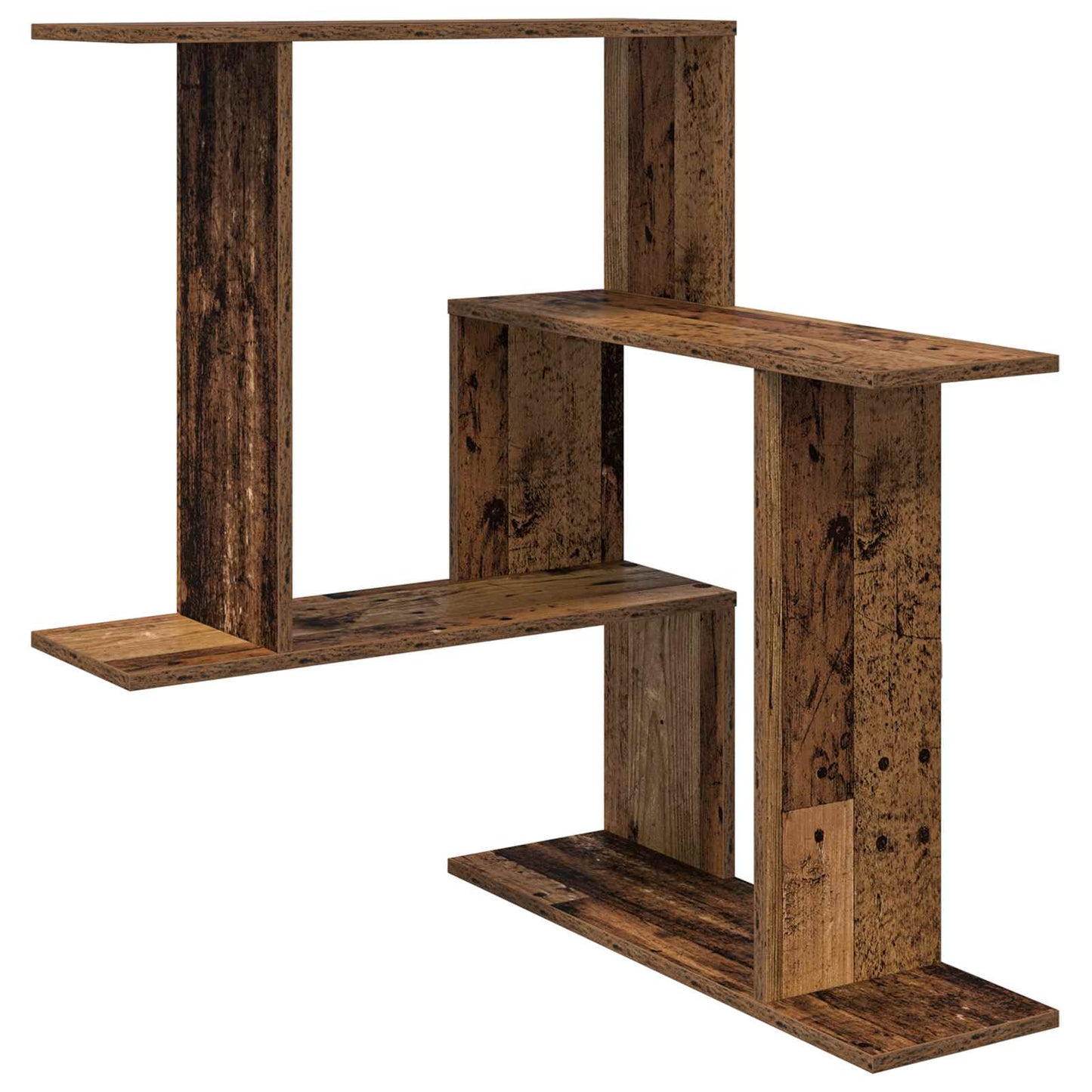 vidaXL Wall Shelf Old Wood 67 x 67 x 87 cm Engineered Wood