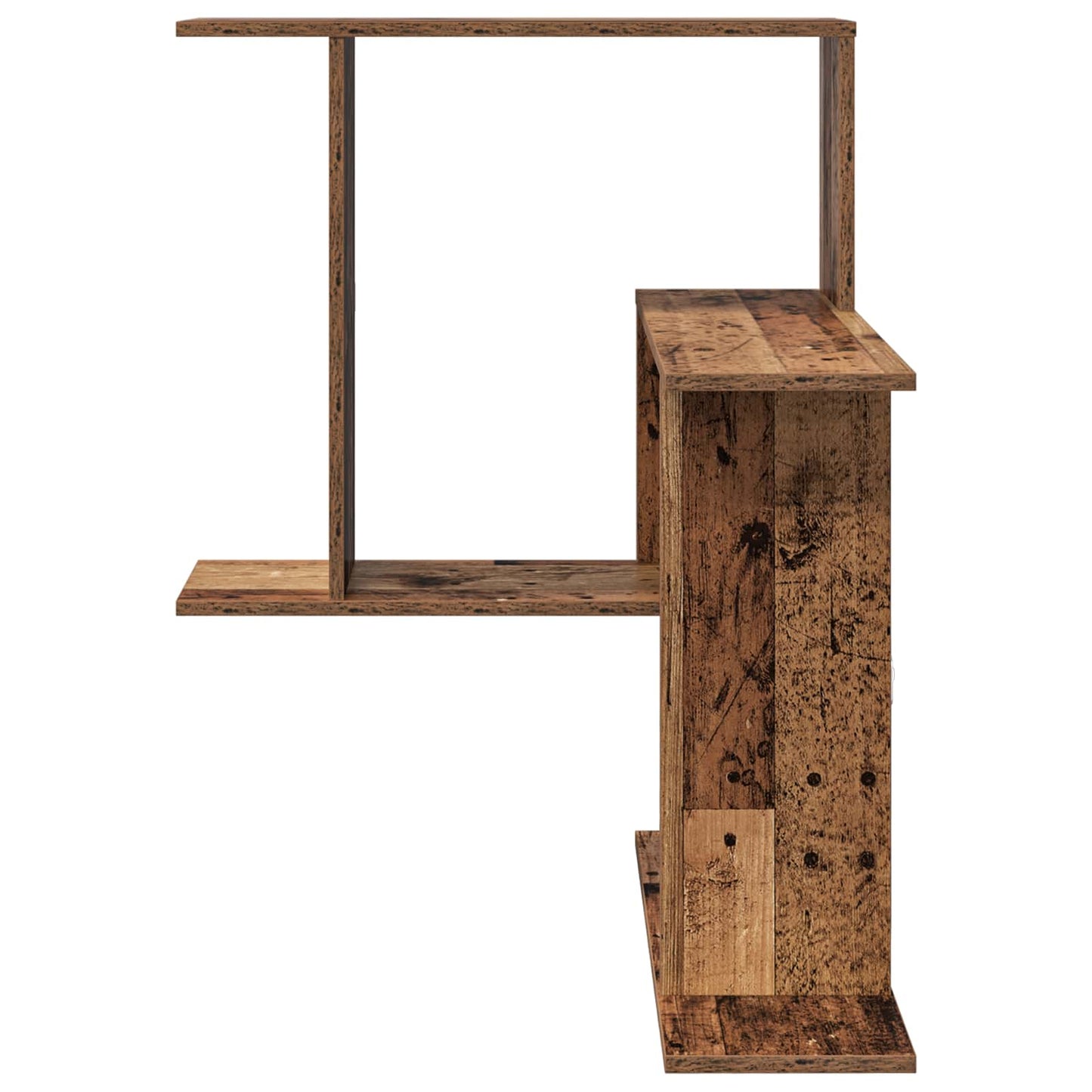 vidaXL Wall Shelf Old Wood 67 x 67 x 87 cm Engineered Wood