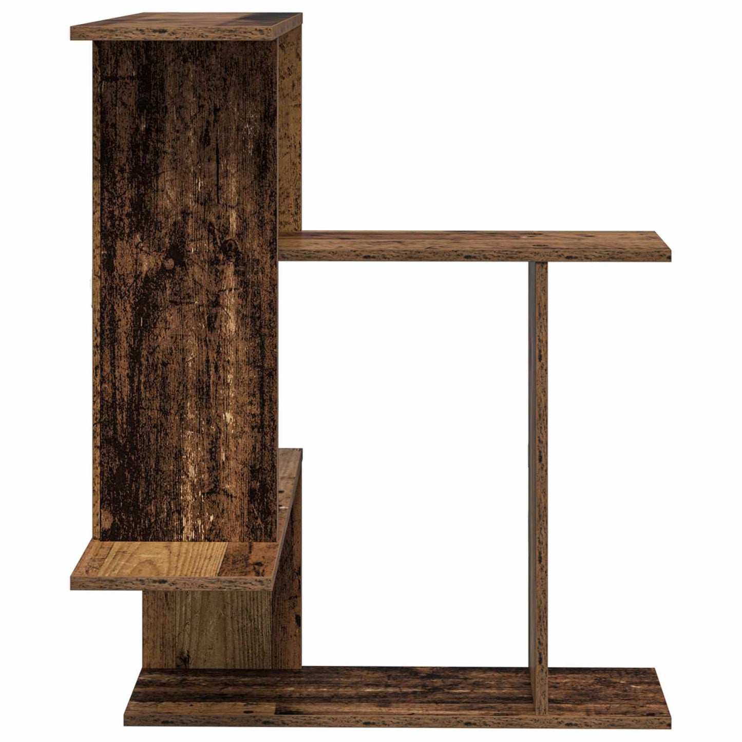 vidaXL Wall Shelf Old Wood 67 x 67 x 87 cm Engineered Wood