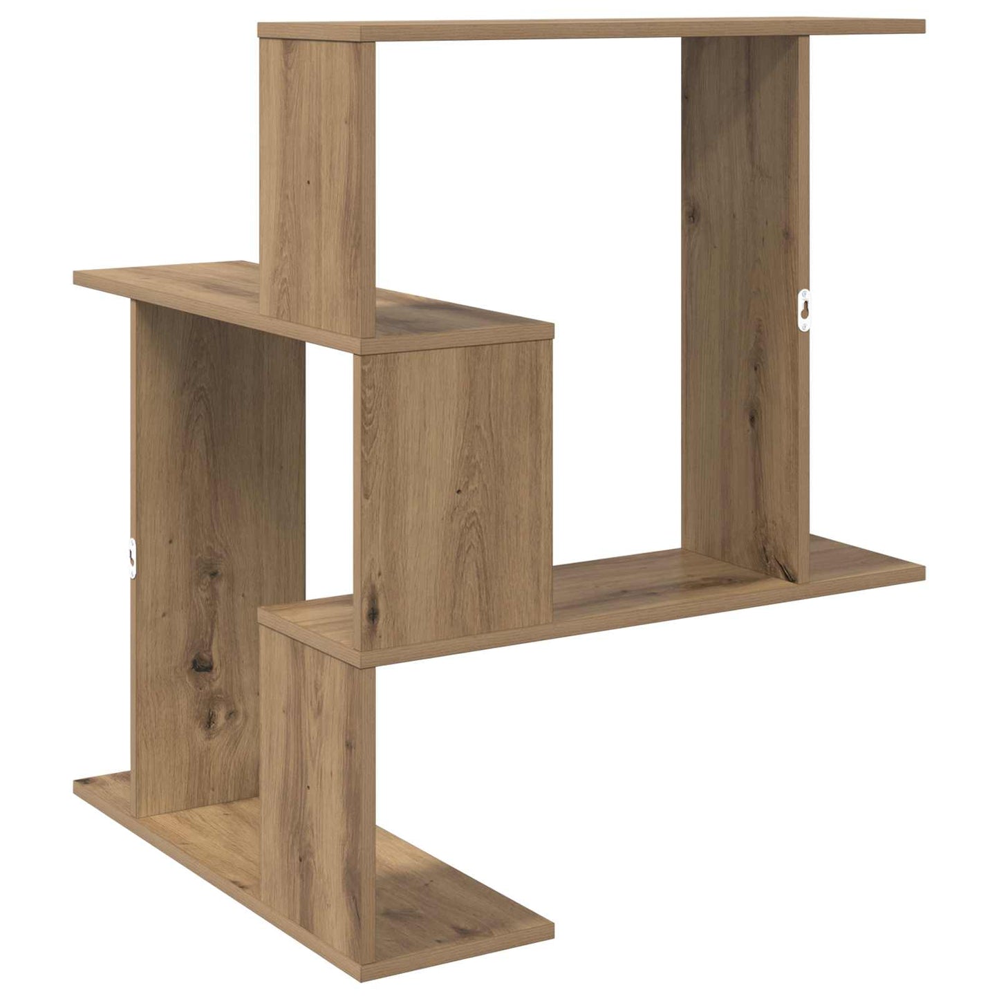 vidaXL Wall Shelf Artisan Oak 67 x 67 x 87 cm Engineered Wood
