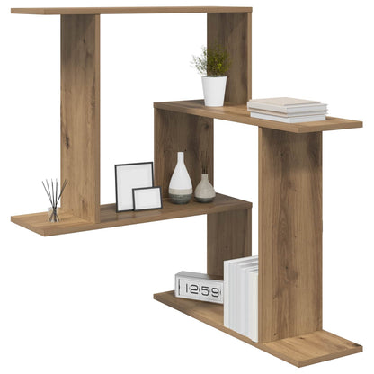vidaXL Wall Shelf Artisan Oak 67 x 67 x 87 cm Engineered Wood