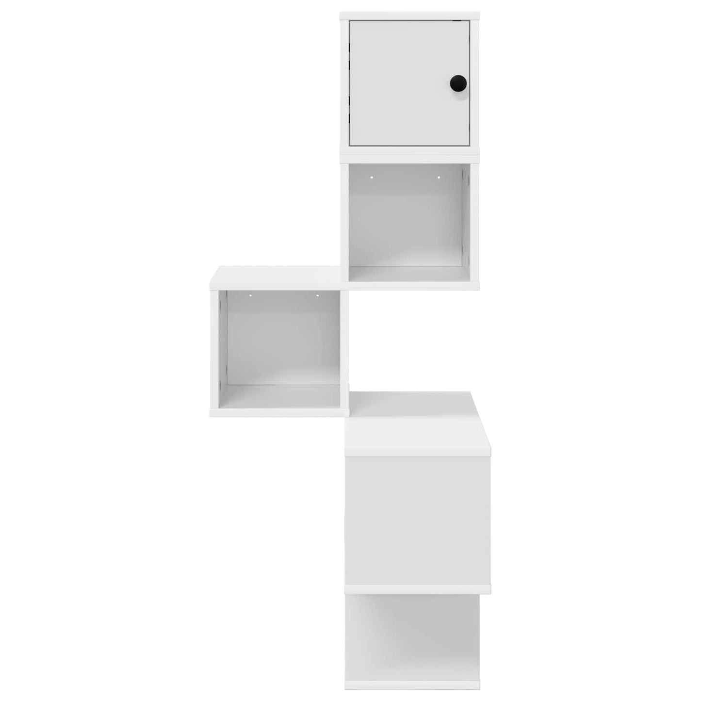 vidaXL Wall Corner Shelf White 48 x 48 x 120 cm Engineered Wood