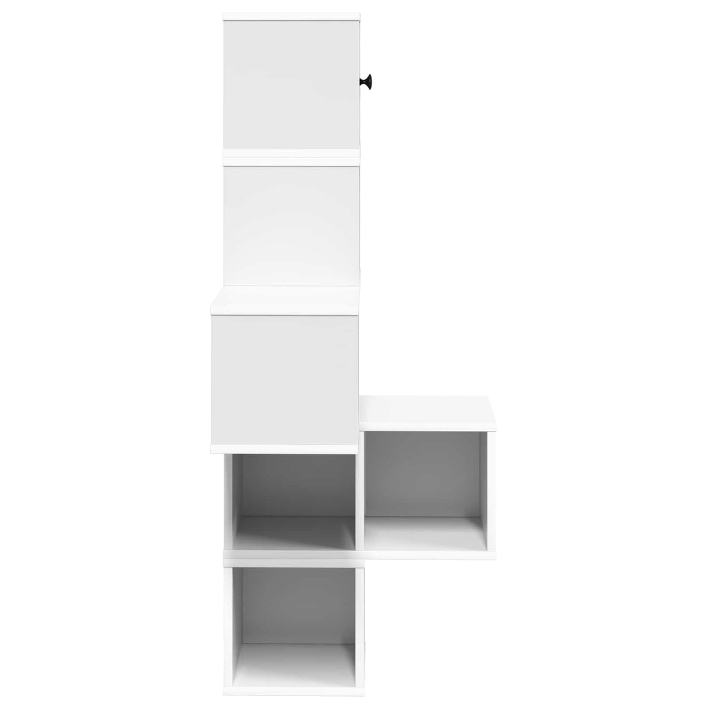 vidaXL Wall Corner Shelf White 48 x 48 x 120 cm Engineered Wood