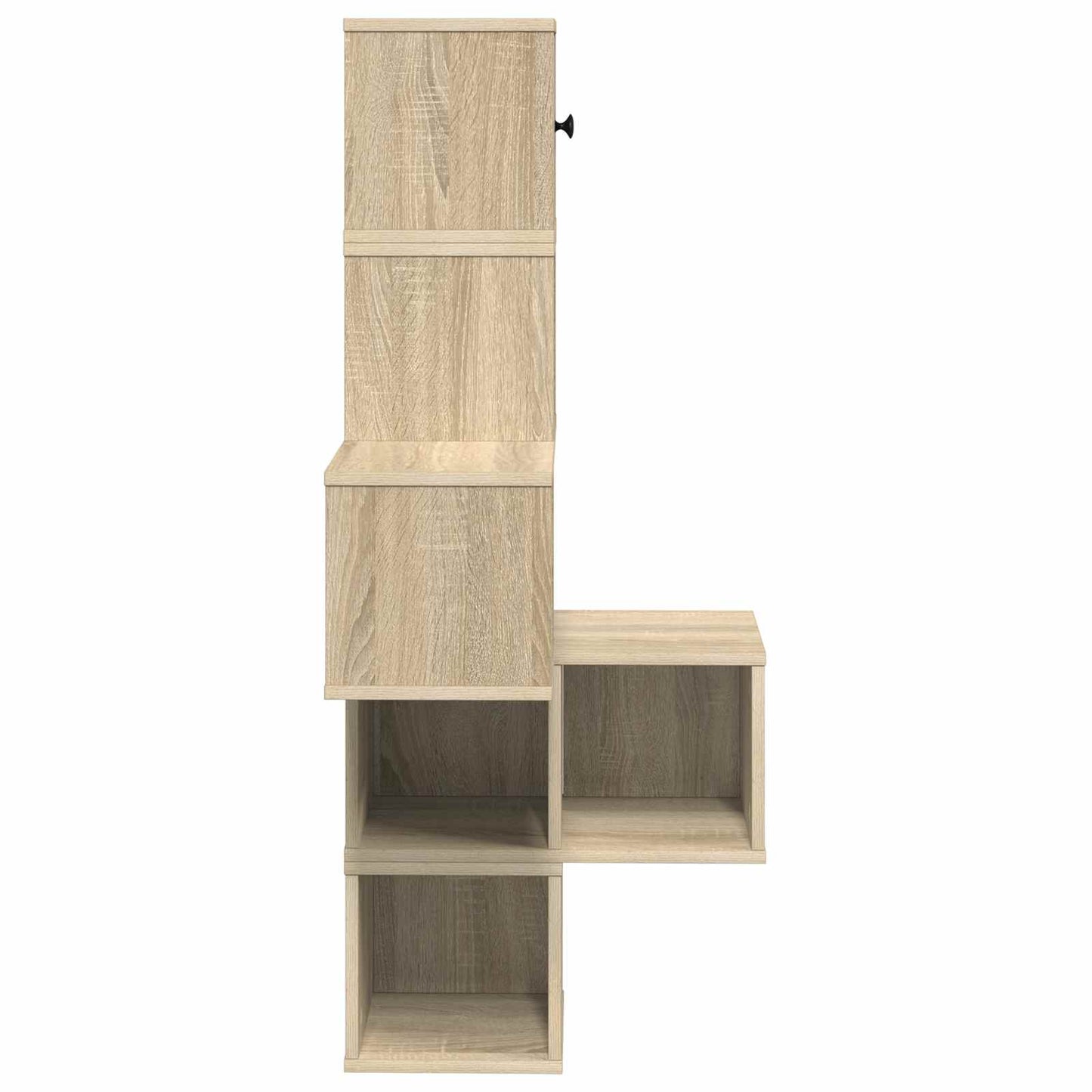vidaXL Wall Corner Shelf Sonoma Oak 48 x 48 x 120 cm Engineered Wood