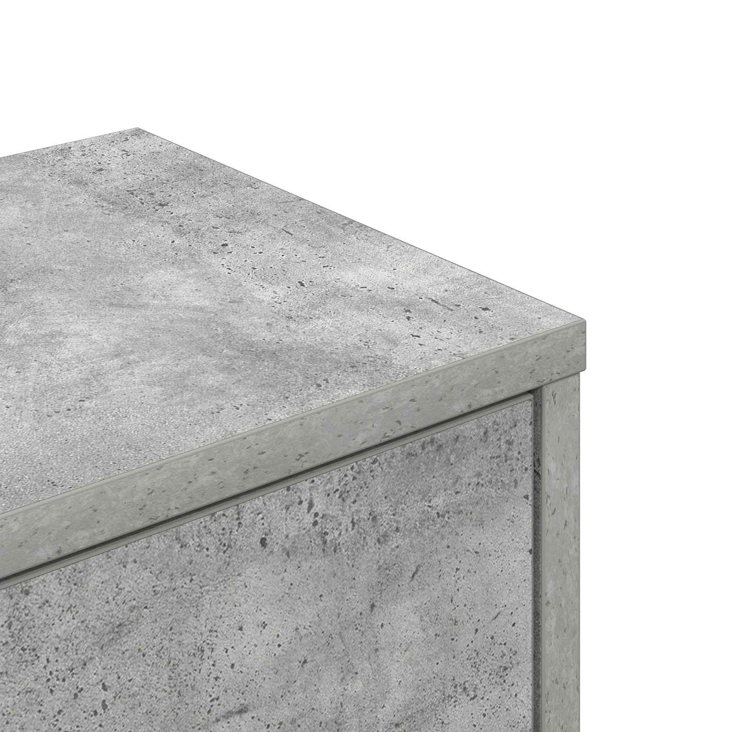 vidaXL Wall Corner Shelf Concrete Grey 48 x 48 x 120 cm