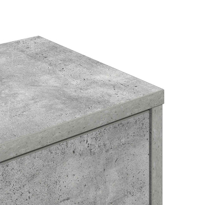 vidaXL Wall Corner Shelf Concrete Grey 48 x 48 x 120 cm