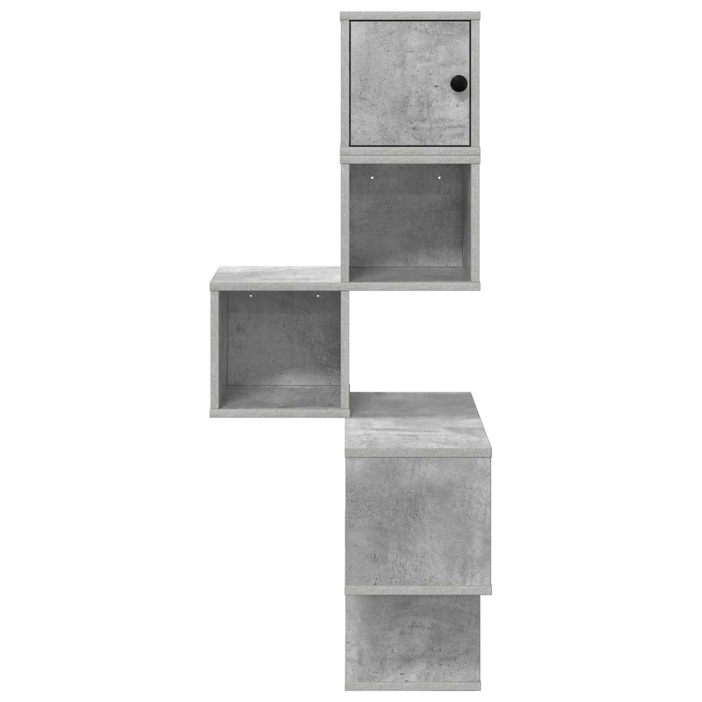 vidaXL Wall Corner Shelf Concrete Grey 48 x 48 x 120 cm