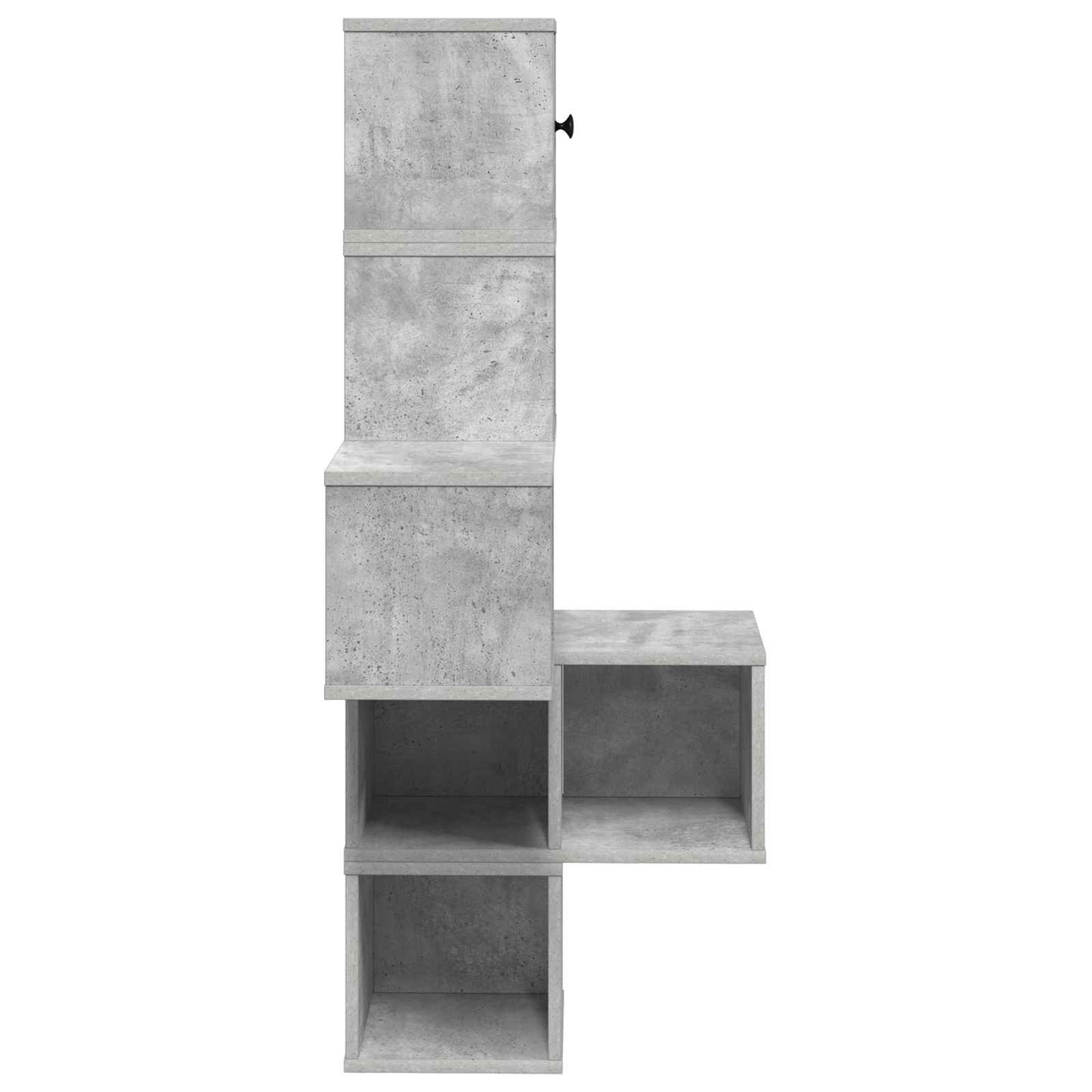 vidaXL Wall Corner Shelf Concrete Grey 48 x 48 x 120 cm