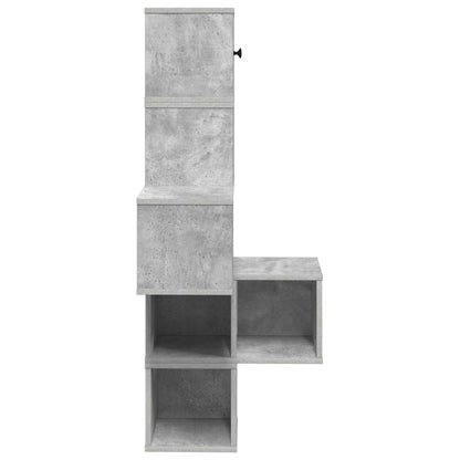 vidaXL Wall Corner Shelf Concrete Grey 48 x 48 x 120 cm