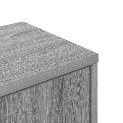 vidaXL Wall Corner Shelf Grey Sonoma 48 x 48 x 120 cm Engineered Wood