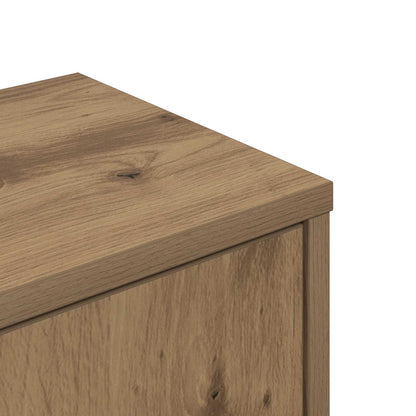 vidaXL Wall Corner Shelf Artisan Oak 48 x 48 x 120 cm Engineered Wood