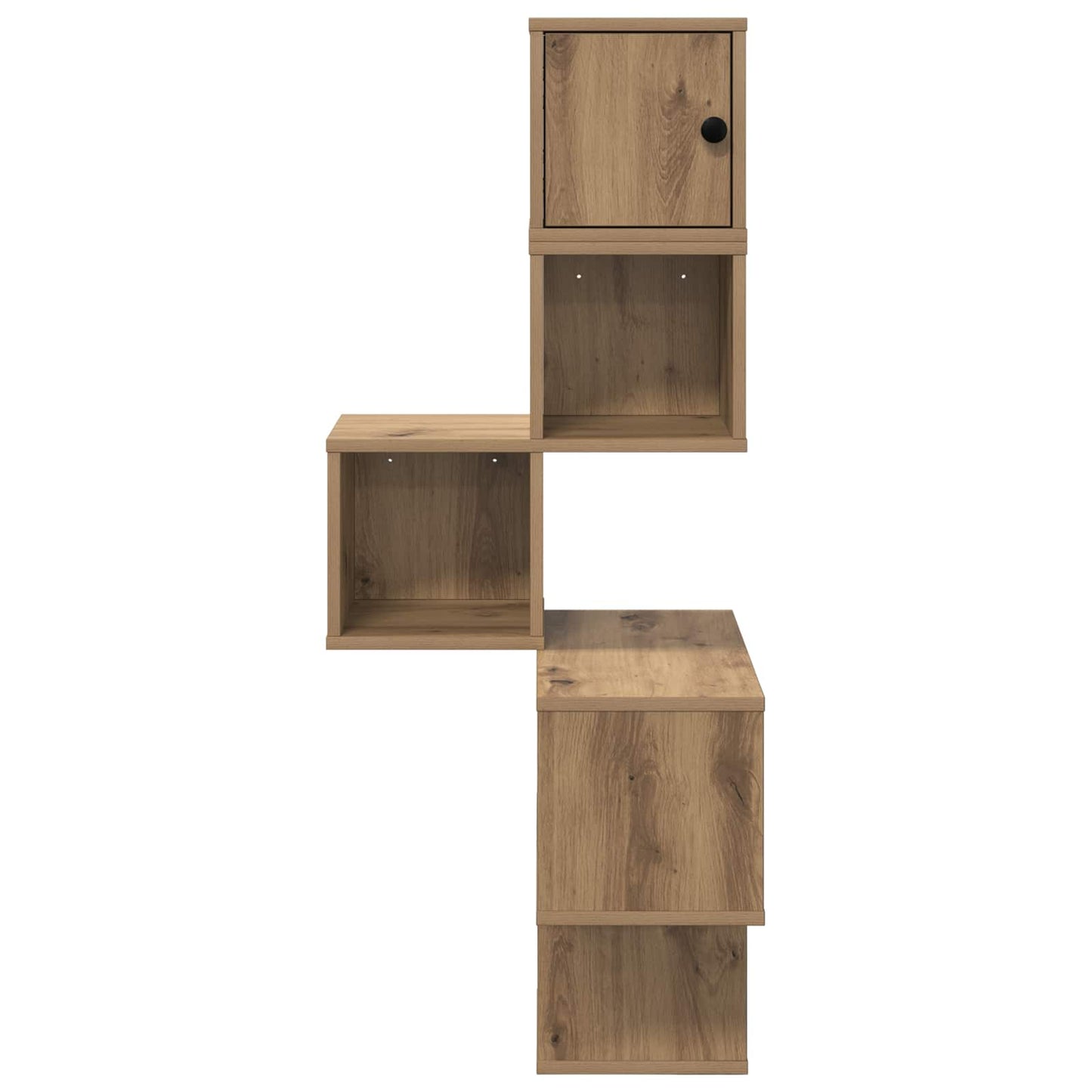 vidaXL Wall Corner Shelf Artisan Oak 48 x 48 x 120 cm Engineered Wood