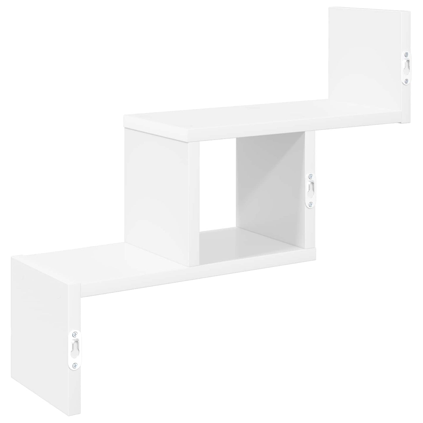 vidaXL Wall Shelf White 48 x 15 x 42 cm Engineered Wood