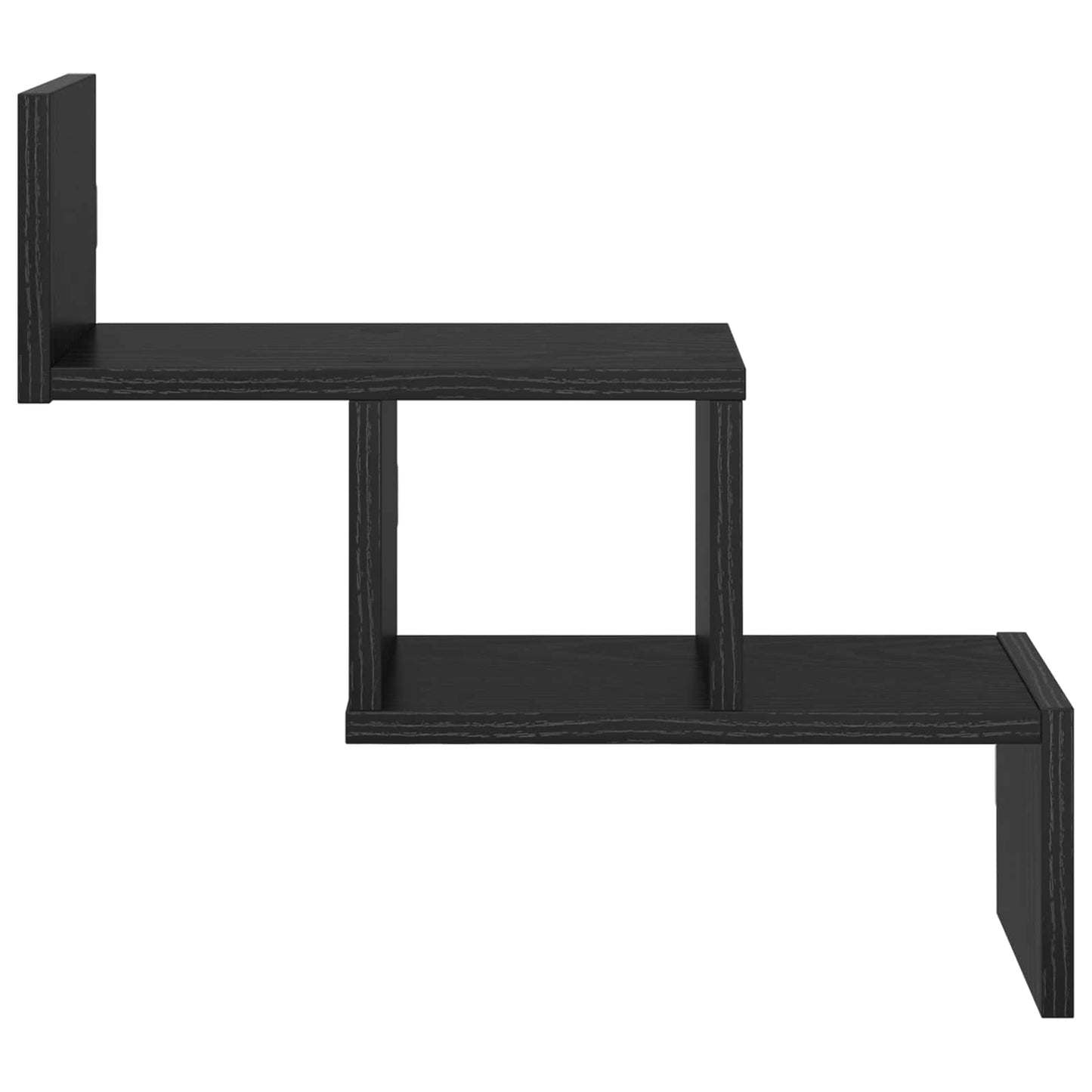 vidaXL Wall Shelf Black Oak 48 x 15 x 42 cm Engineered Wood