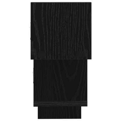 vidaXL Wall Shelf Black Oak 48 x 15 x 42 cm Engineered Wood