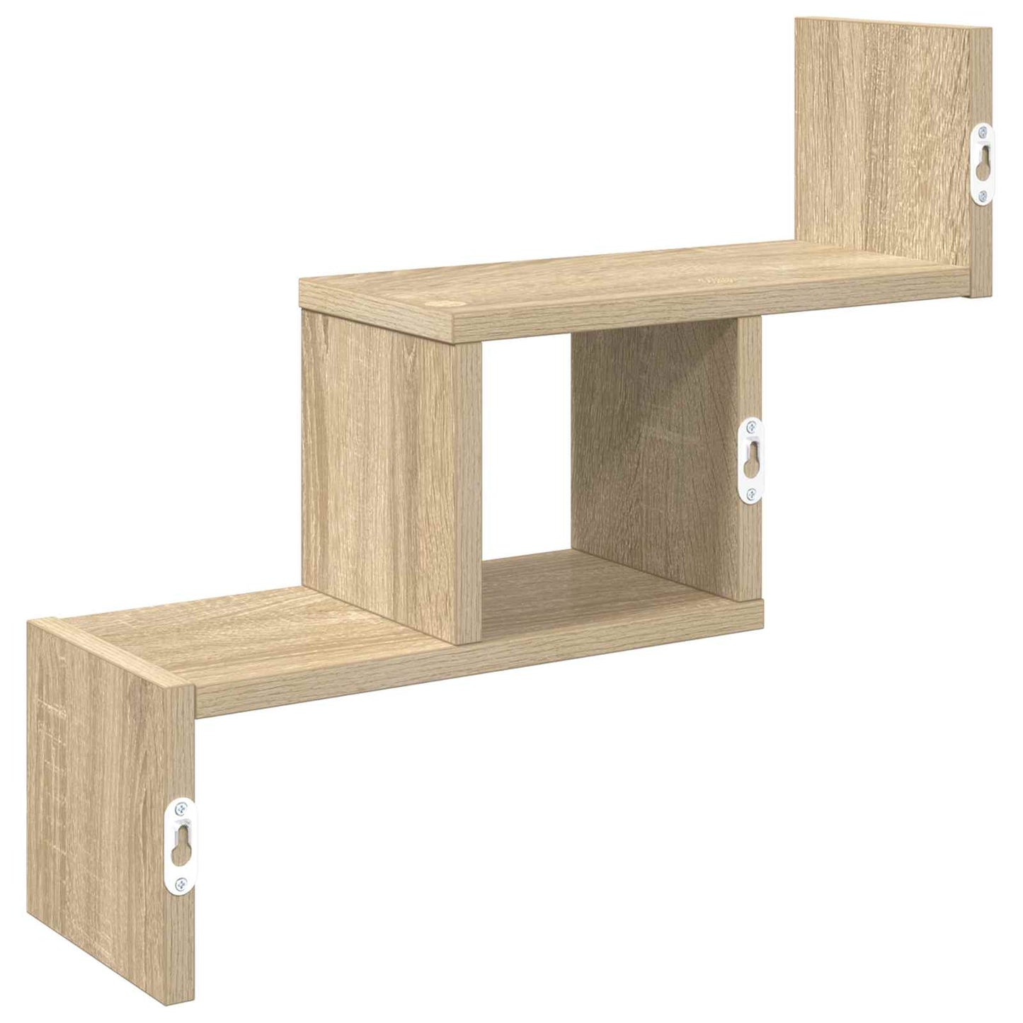 vidaXL Wall Shelf Sonoma Oak 48 x 15 x 42 cm Engineered Wood