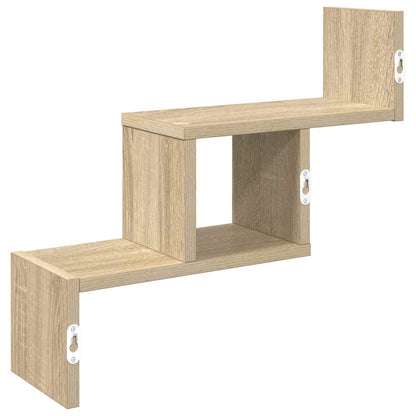 vidaXL Wall Shelf Sonoma Oak 48 x 15 x 42 cm Engineered Wood