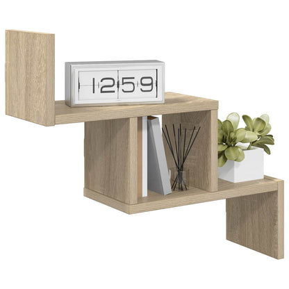 vidaXL Wall Shelf Sonoma Oak 48 x 15 x 42 cm Engineered Wood