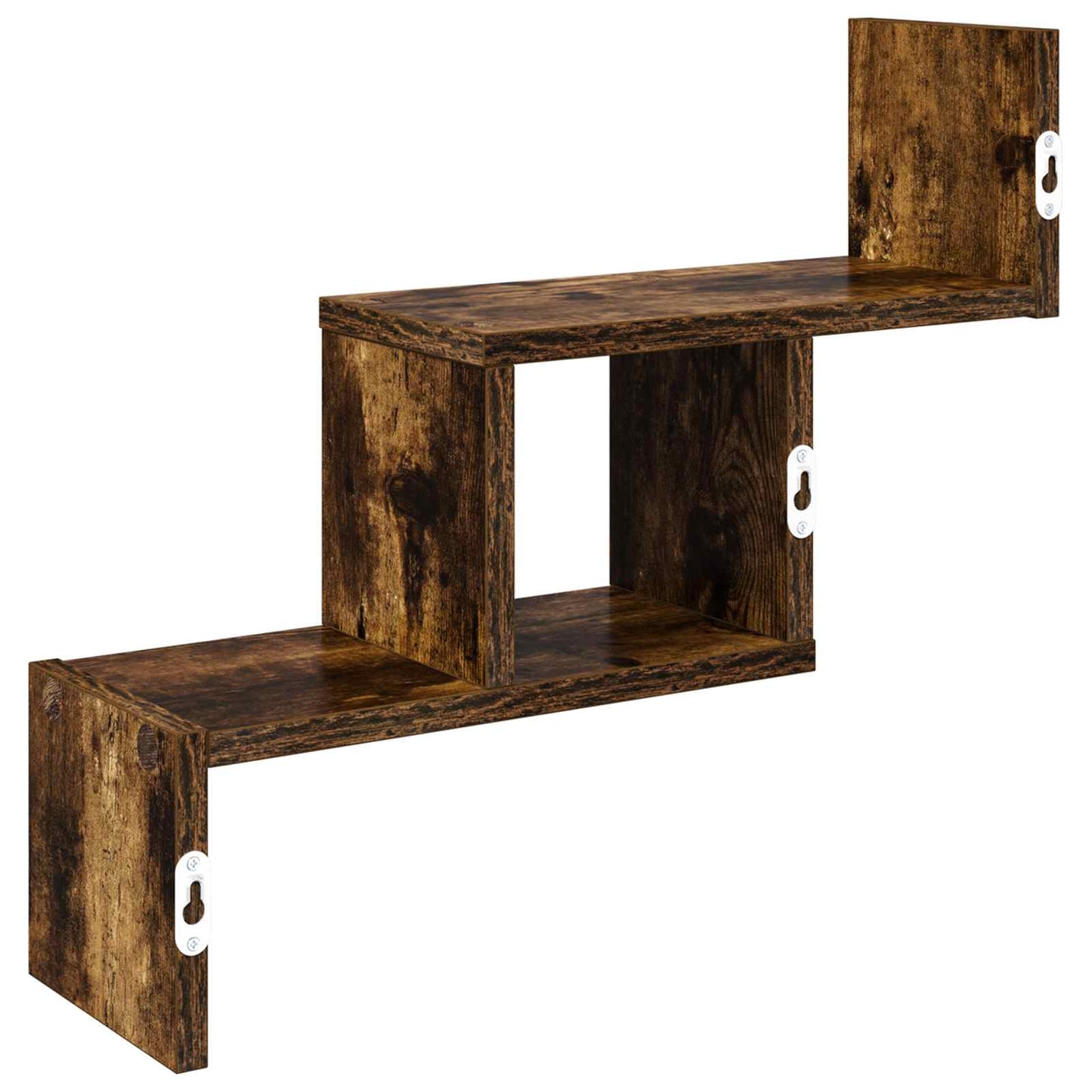 vidaXL Wall Shelf Smoked Oak 48 x 15 x 42 cm Engineered Wood