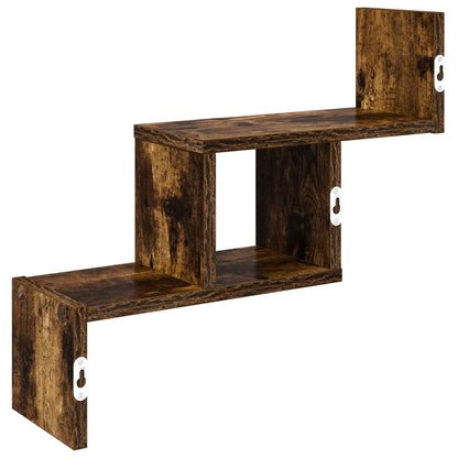 vidaXL Wall Shelf Smoked Oak 48 x 15 x 42 cm Engineered Wood