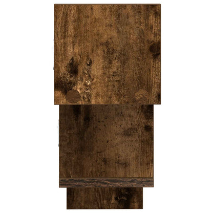 vidaXL Wall Shelf Smoked Oak 48 x 15 x 42 cm Engineered Wood